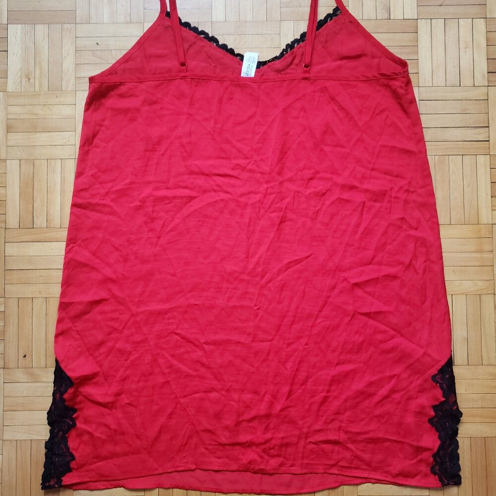 Forever 21 plus red and black Slip/ Slip dress 2XL - Picture 6 of 8